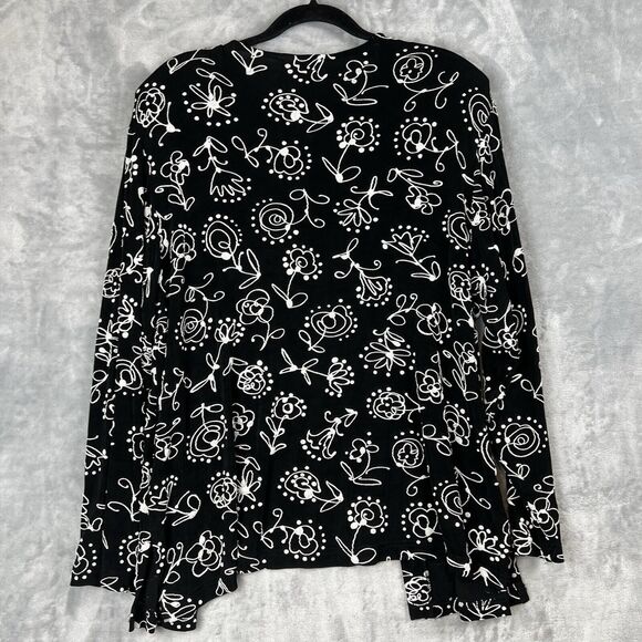 Vintage CLIO II Cardigan Size 1X  Whimsigoth Slinky Emberiodee One Button - Picture 6 of 11